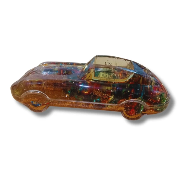Jaguar Model Cute Transparent Car with Pen Holder