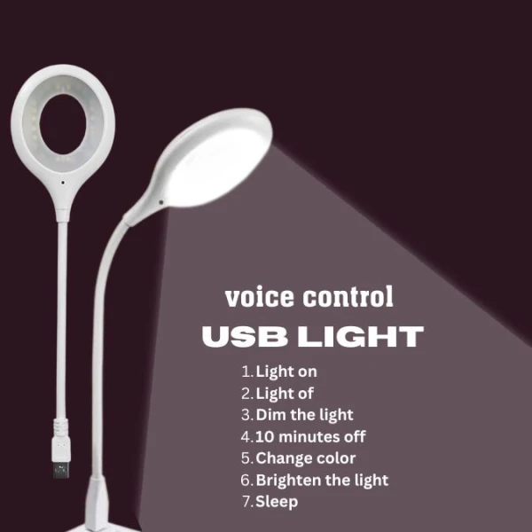 USB Smart Voice Control Light with Free Adapter