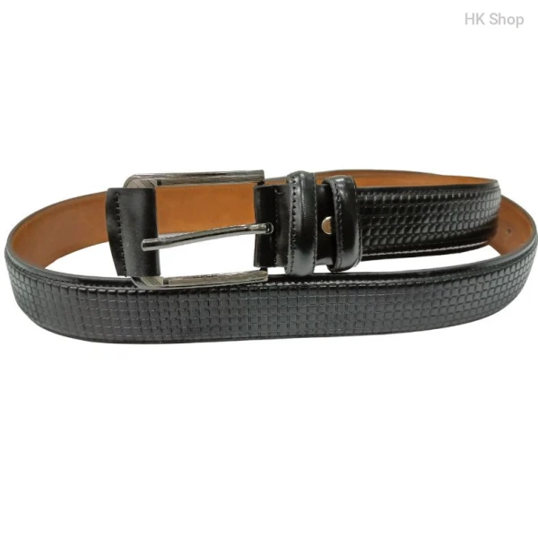 Crocodile Textured Leather Men’s Belt | Stylish & Durable