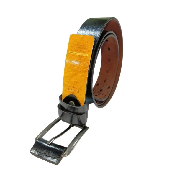 Classic Leather Belt For Men Black 1859
