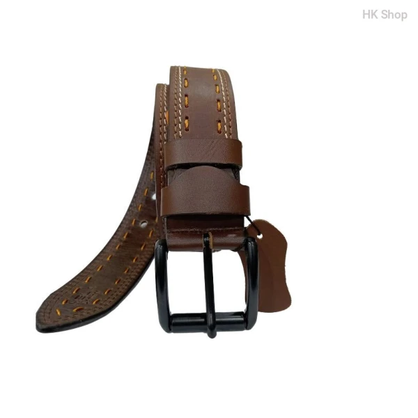 ST Leather Belt For Men Woody Brown