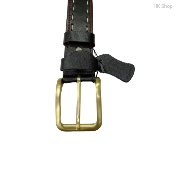 ST Leather Belt For Men Black