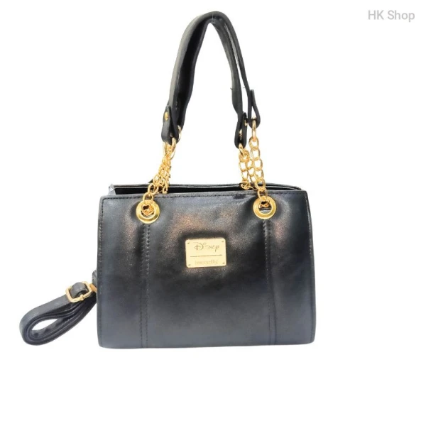 2025 Stylish Artificial Leather Shoulder Bag with Gold Chain Strap