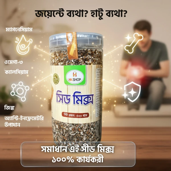 Super 9 Seed Mix by HK Shop – Immunity Boost, Weight Loss & Digestion Power | 100% Natural (500g)