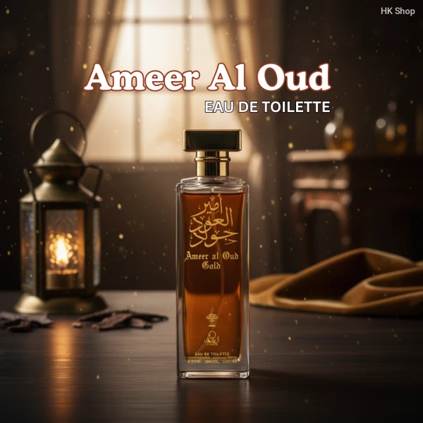 Ameer Al Oud Gold Eau de Toilette 100ml – Long Lasting Unisex Arabic Perfume