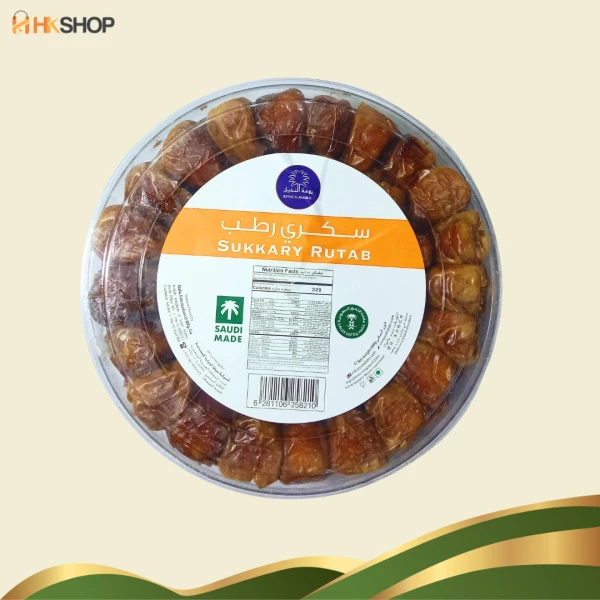 Buy Premium Sukkary Rutab Dates 900g – Fresh Saudi Dates by Rawat Al Nakheel | Natural Sweetness & Soft Texture