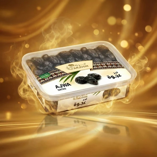Arjoon Premium Ajwa Dates 500g – Original Saudi Arabian Dates, Natural & Healthy Superfood, 25% Extra Free