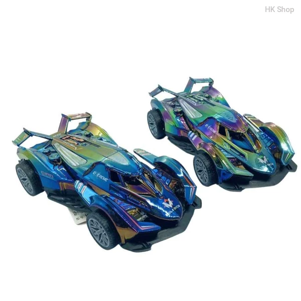 High-Speed Racing Toy Car – Metallic Finish | Friction-Powered Supercar