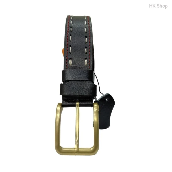 ST Leather Belt For Men Black