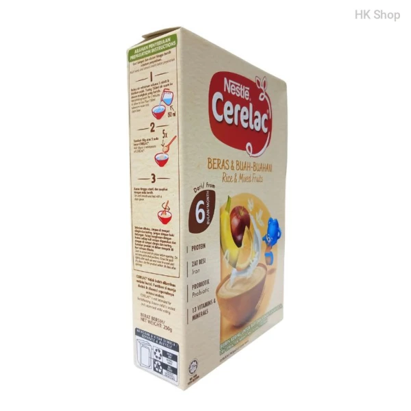 Nestlé-nestle Cerelac Rice & Mixed Fruits Baby Cereal - From 6 Months (250g)