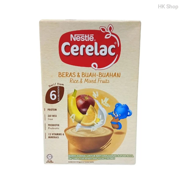 Nestlé-nestle Cerelac Rice & Mixed Fruits Baby Cereal - From 6 Months (250g)