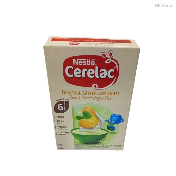 Nestle CERELAC Rice & Mixed Vegetables Cereal for Babies (6+ Months)