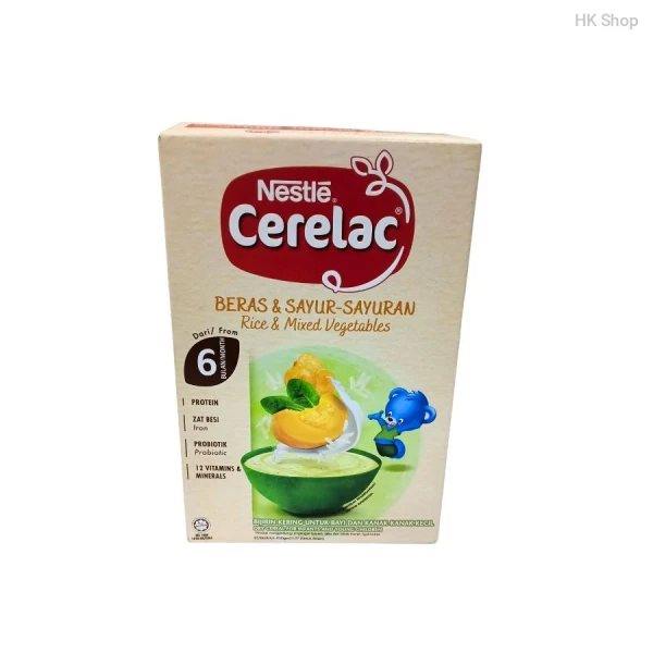 Nestle CERELAC Rice & Mixed Vegetables Cereal for Babies (6+ Months)