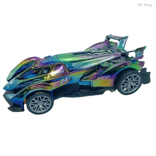 High-Speed Racing Toy Car – Metallic Finish | Friction-Powered Supercar