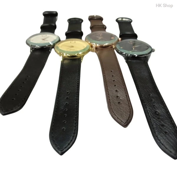 IBSO Leather Strap Minimalist Men's Quartz Watch - Elegant Waterproof Design