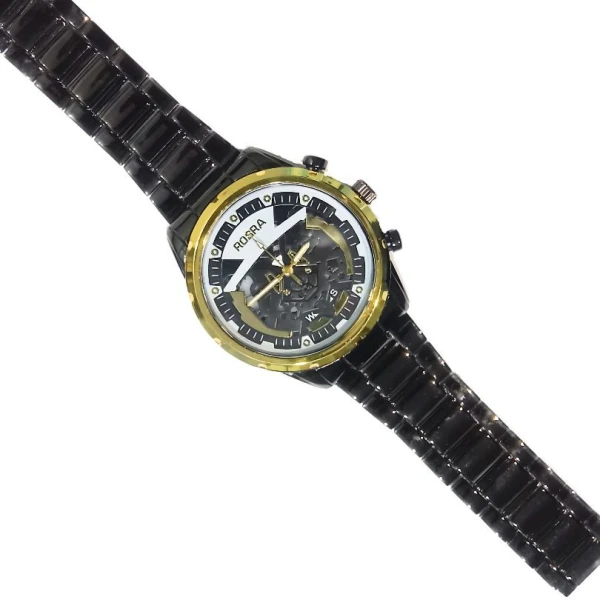 Rosra Quartz Men Watch with Double Calendar