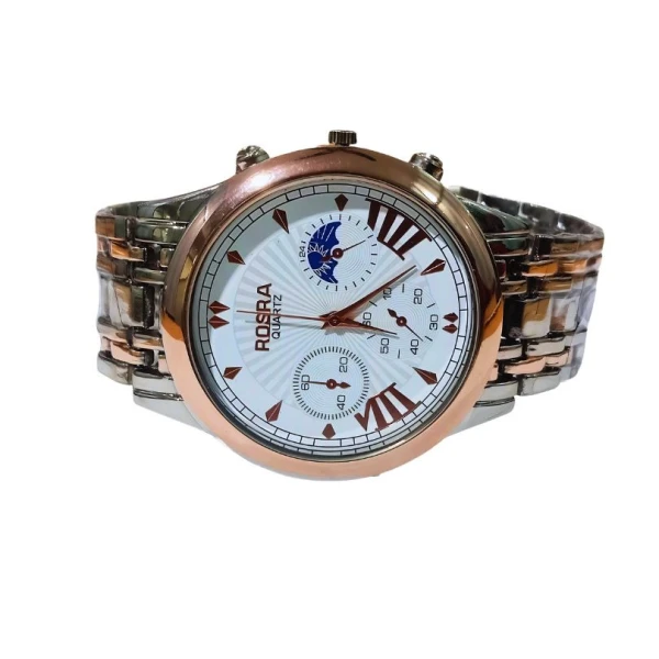 Rosra Quartz Men Watch with Double Calendar