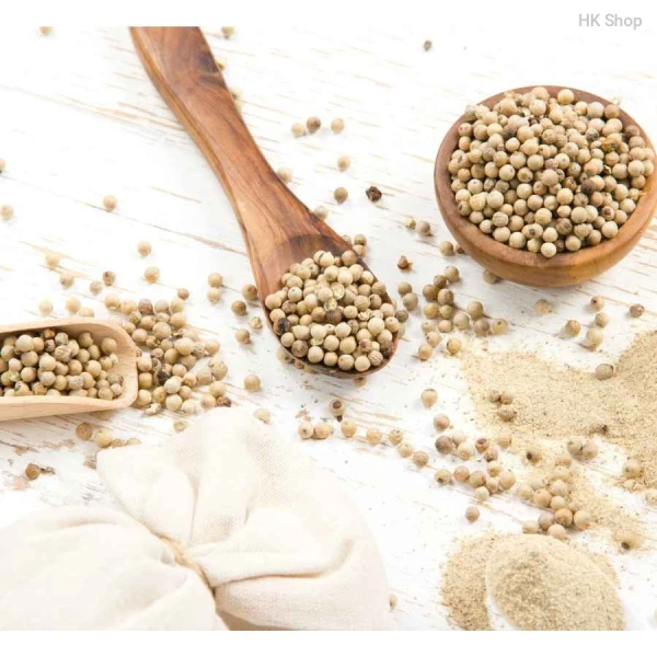 Delicate Organic White Peppercorns - Pure Flavor Essence (সাদা গোল মরিচ)