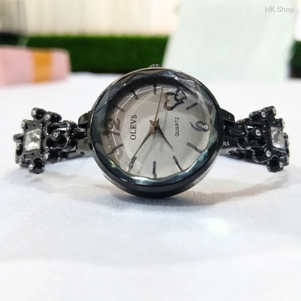Black  and white Olevs bracelet Watch for Women 2025 best choice.office