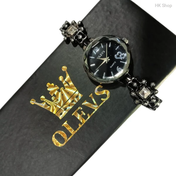 Black  and white Olevs bracelet Watch for Women 2025 best choice.office