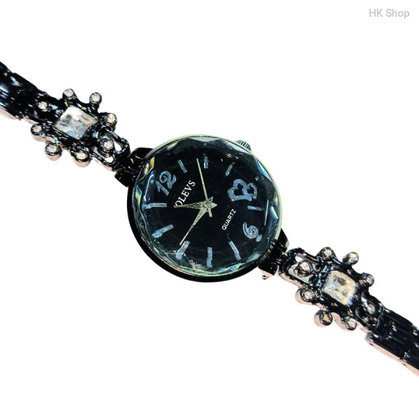 Black  and white Olevs bracelet Watch for Women 2025 best choice.office