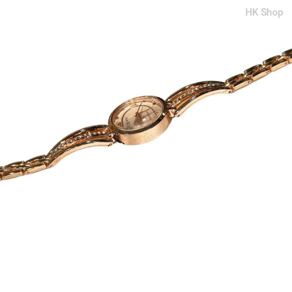 Olevs Rose Gold Women's Watch | Elegant Quartz Bangle Watch