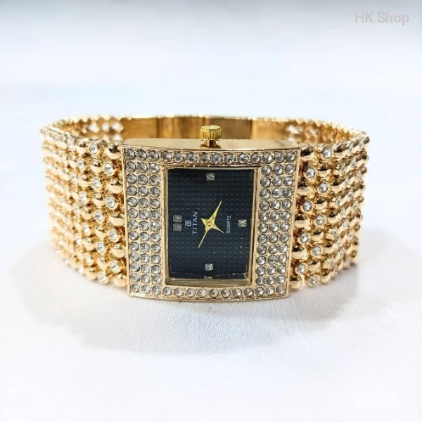 Titan Women's Gold and Silver Luxury Watch – Elegant and Versatile Timepiece 2025-best one