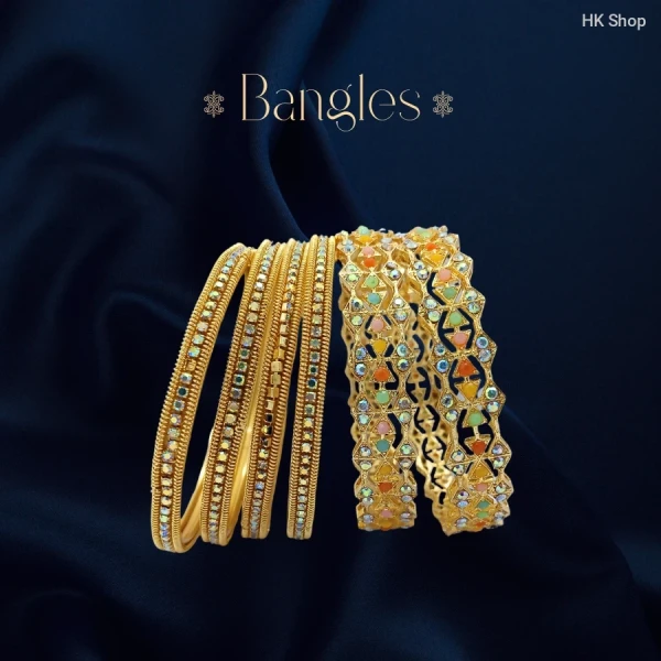 Stylish Design Bangles – কালারফুল এলিগেন্সের অনন্য সংযোজন! (Imported from India)