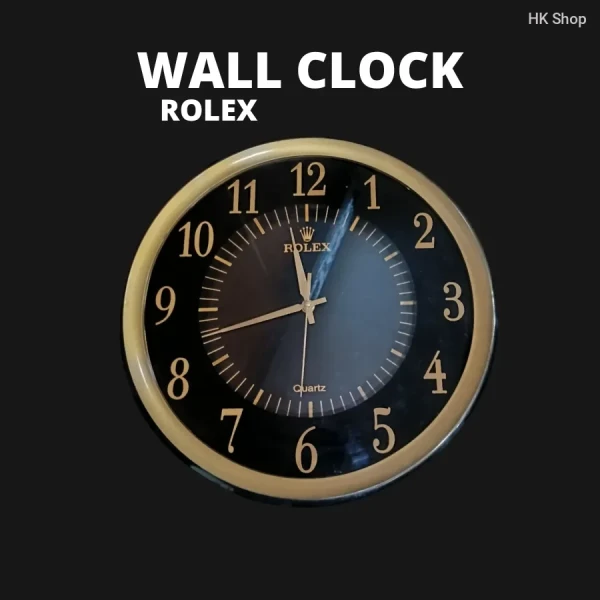 Rolex Quartz Wall Clock - Elegant and Stylish Timepiece for Home & Office Decor | রোলেক্স ওয়াল ক্লক