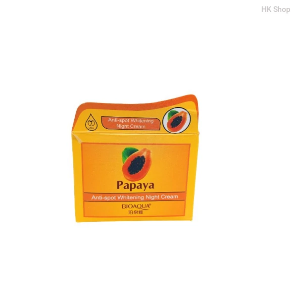 BIOAQUA Papaya Whitening Night Cream - Anti-Spot, Brightening & Repairing | Overnight Skin Care