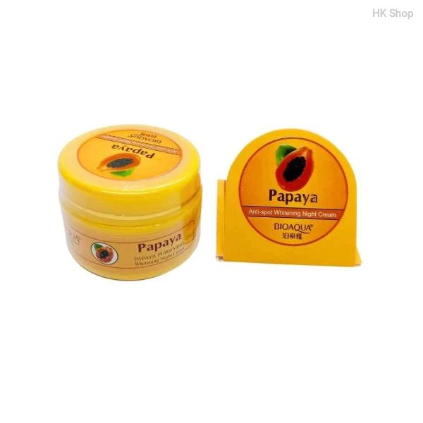 BIOAQUA Papaya Whitening Night Cream - Anti-Spot, Brightening & Repairing | Overnight Skin Care