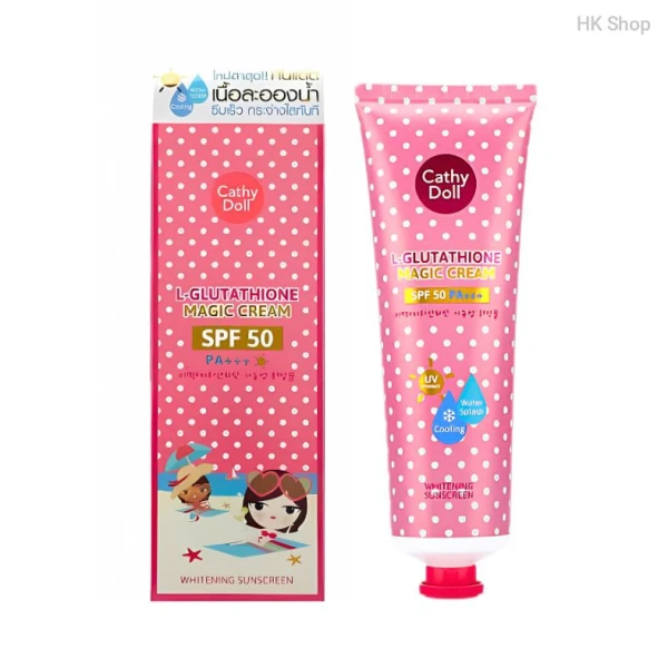 CATHY DOLL L-GLUTATHIONE MAGIC CREAM – 60ml (Karmart)| SPF50 PA+++ Whitening Sunscreen Cream Korea | cathy doll sunscreen price in bangladesh