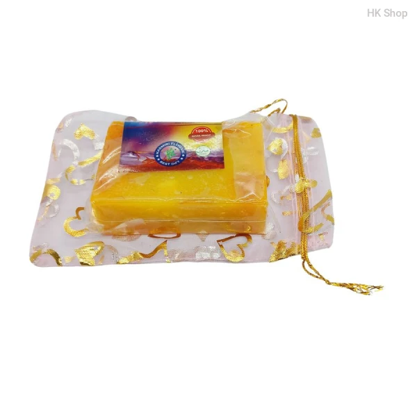 Natural, Ayurvedic, Aromatherapy Saffron Goat Milk Soap Bar | Cleanser With Kashmiri Beauty
