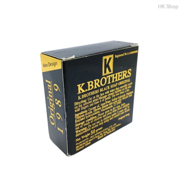 K.BROTHERS Black Soap Original | Black Spot Mask On Face | Beauty Care Face Out Soap