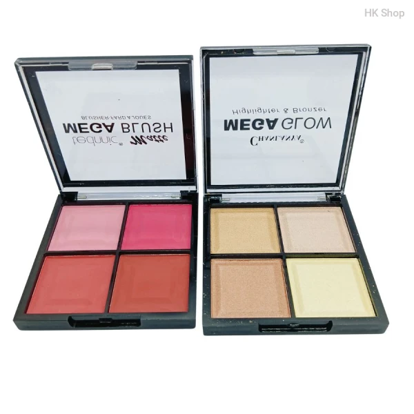 Complete Makeup Combo Set – Foundation, Primer, Mascara, Blush, Highlighter & More..