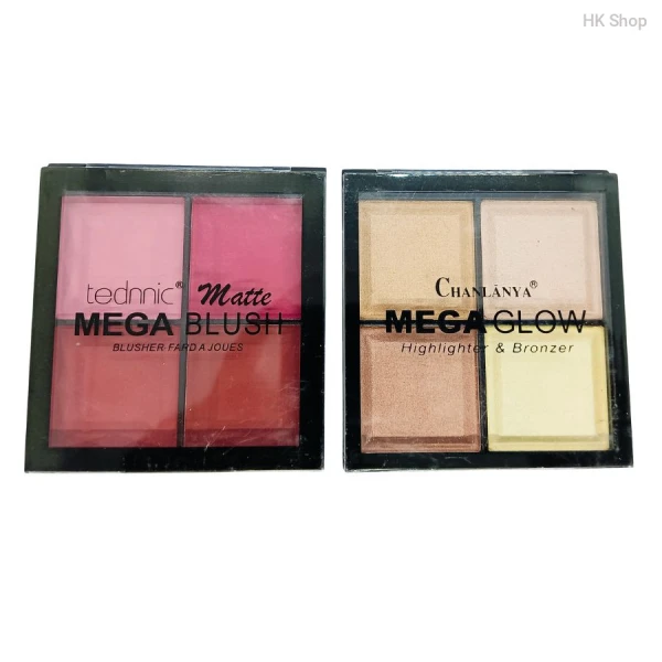 Complete Makeup Combo Set – Foundation, Primer, Mascara, Blush, Highlighter & More..