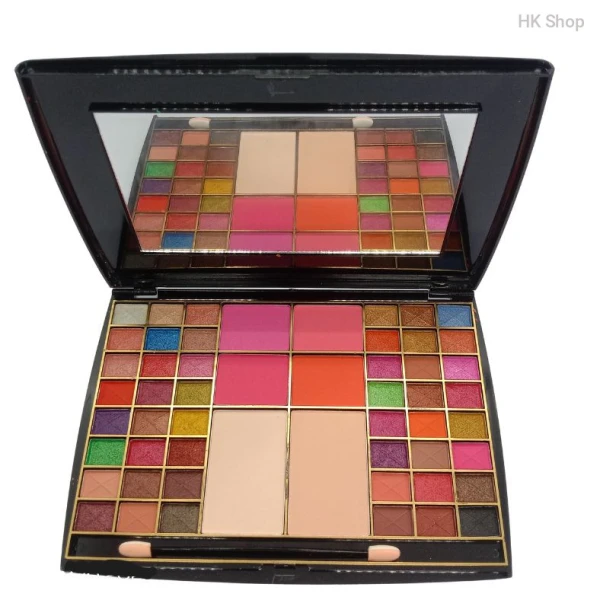 NICEWELL -48 color Eyeshadow & 4 Color Blusher, 2 Color Pressed Powder, storage box for makeup | The Encounter Of Romance & Rose | Makeup kit For Professional Makeup Artist