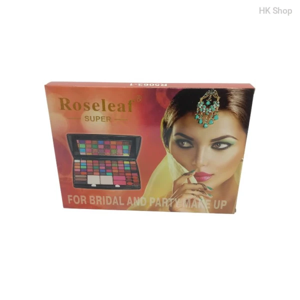 ROSELEAF -SUPER- FOR BRIDAL AND PARTY MAKEUP | 63 COLOR EYE SHADOW | Waterproof, Long-Lasting & Highly Pigmented | full makeup kit list
