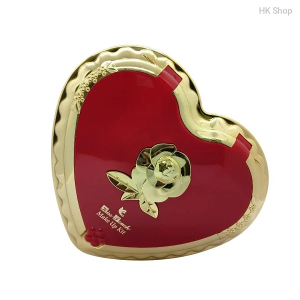 Kiss Touch Heart-Shaped Makeup Kit - Elegant and All-in-One Cosmetic Set | Best Makeup Box Price in Bangladesh