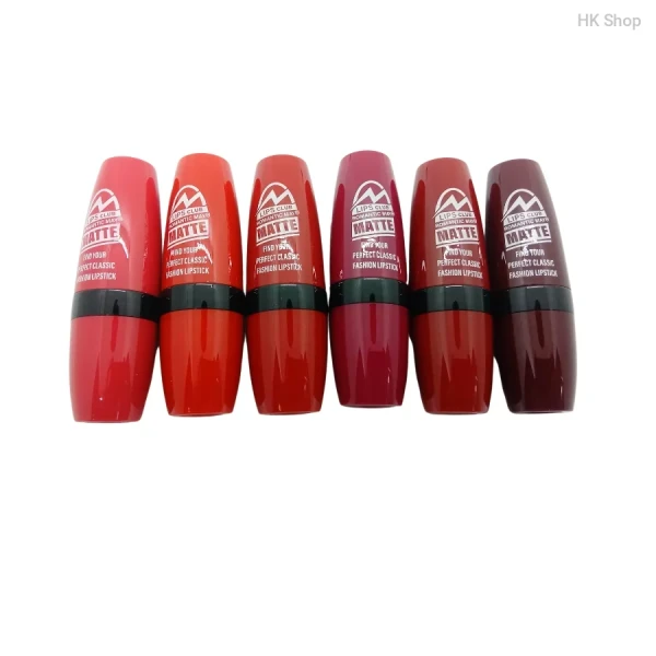Romantic May Matte Lipstick by Lips Club – Long Lasting, Highly Pigmented, Smudge-Proof, Classic Red & Nude Shades