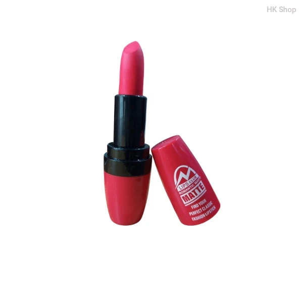 Romantic May Matte Lipstick by Lips Club – Long Lasting, Highly Pigmented, Smudge-Proof, Classic Red & Nude Shades