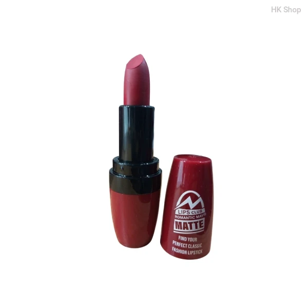 Romantic May Matte Lipstick by Lips Club – Long Lasting, Highly Pigmented, Smudge-Proof, Classic Red & Nude Shades