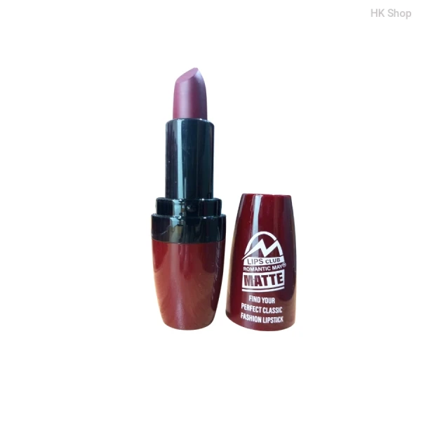 Romantic May Matte Lipstick by Lips Club – Long Lasting, Highly Pigmented, Smudge-Proof, Classic Red & Nude Shades