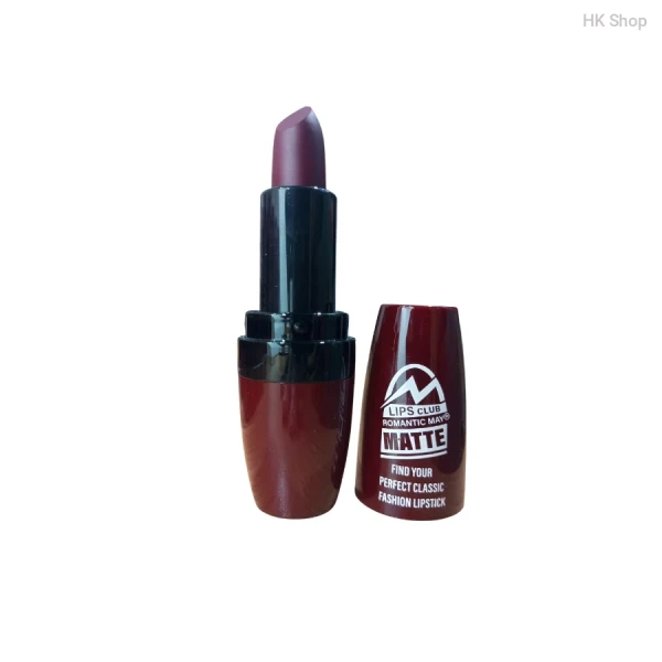 Romantic May Matte Lipstick by Lips Club – Long Lasting, Highly Pigmented, Smudge-Proof, Classic Red & Nude Shades