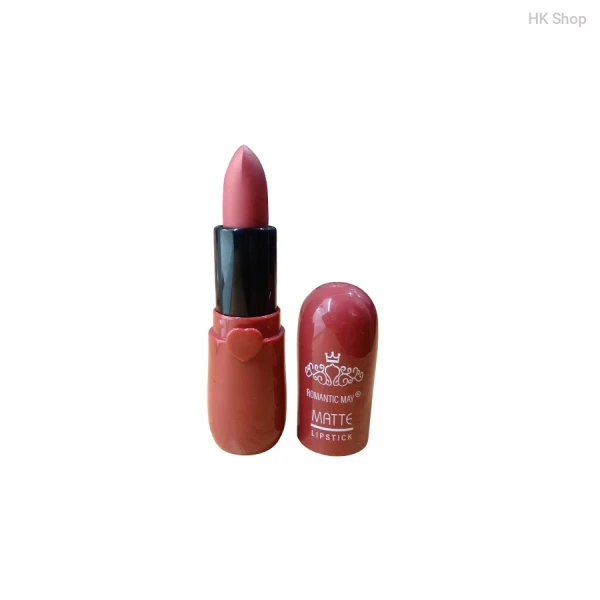 Romantic May Matte Lipstick – Long Lasting, Waterproof, Highly Pigmented Velvet Lip Color for All Day Wear