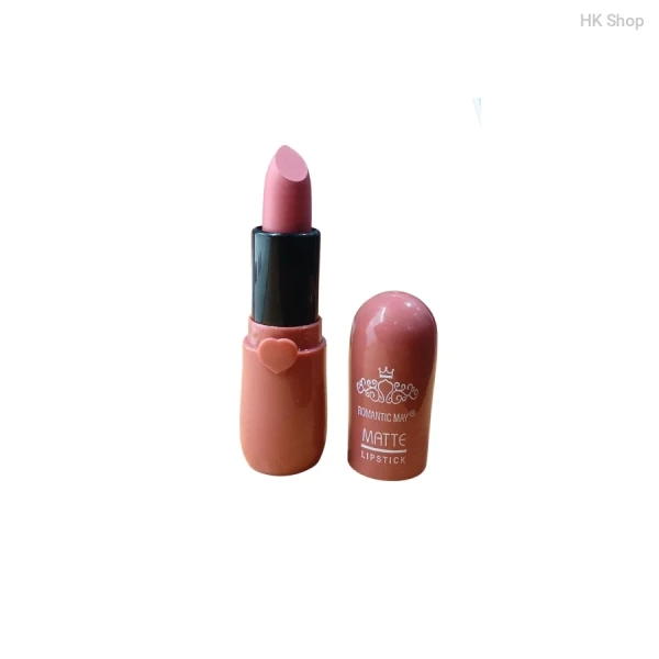 Romantic May Matte Lipstick – Long Lasting, Waterproof, Highly Pigmented Velvet Lip Color for All Day Wear