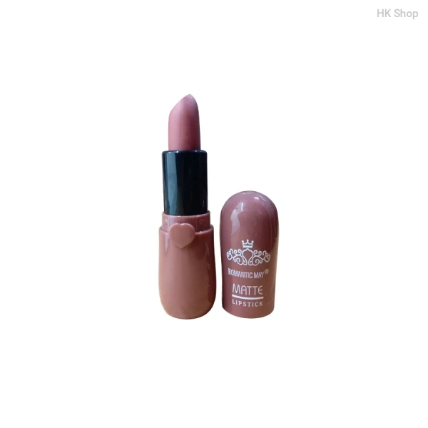 Romantic May Matte Lipstick – Long Lasting, Waterproof, Highly Pigmented Velvet Lip Color for All Day Wear