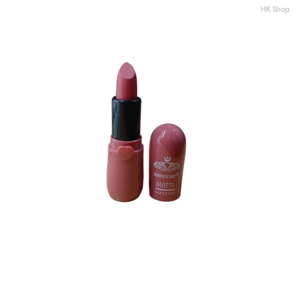 Romantic May Matte Lipstick – Long Lasting, Waterproof, Highly Pigmented Velvet Lip Color for All Day Wear