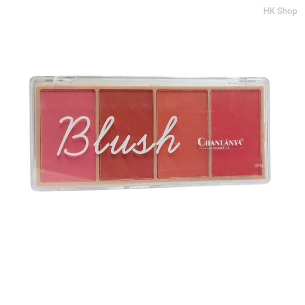 Glow Up with Chanlanya Cosmetics 4 Shade Blush and Highlighter | Perfect for All Tones | Achieve Stunning Looks
