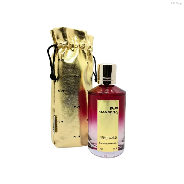 Mancera Velvet Vanilla Eau de Parfum – 120ml Long-Lasting Luxury Perfume with Gold Pouch | Unisex Signature Scent